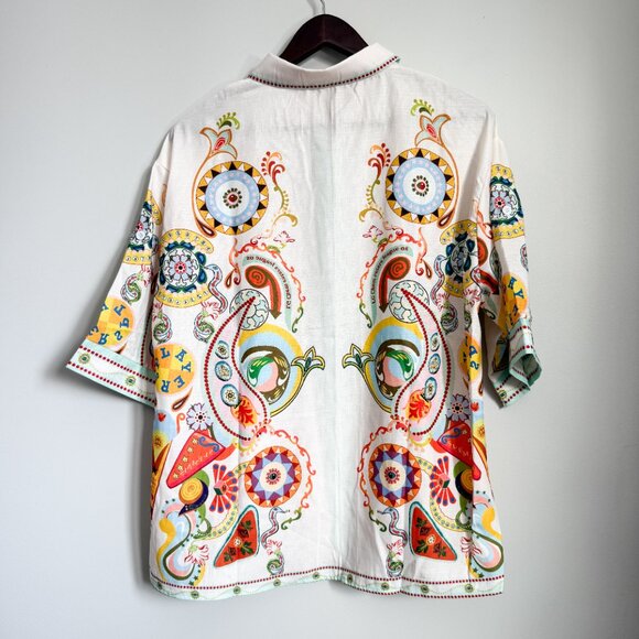 Amazon Multicolor Button Down Shirt - Picture 6 of 7